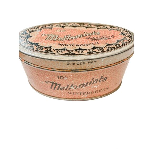 Antique Mellomints Wintergreen 10c Tin by Brandle & Smith Co. - Picture 3 of 10